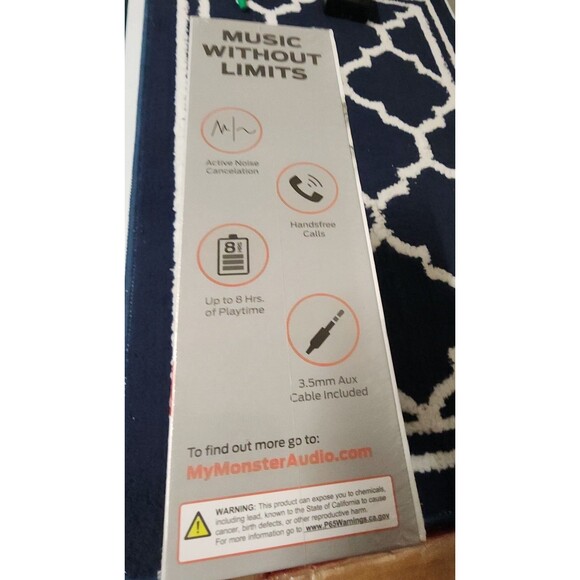 Monster FLEX Active Noise Canceling Bluetooth Headphones with 3.5mm jack new - Picture 5 of 5